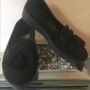 Fitflop Suede tassel bow sneakerloafer